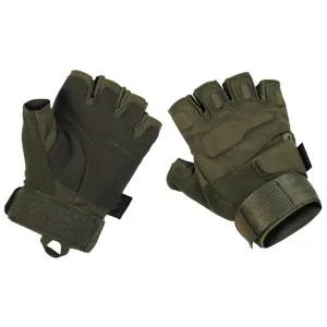 MFH Tactical Handschuhe ohne Finger, 1/2, oliv #1009641