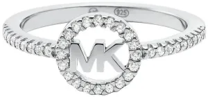 Michael Kors Luxuriöser Silberring mit Zirkonen MKC1250AN040 49 mm