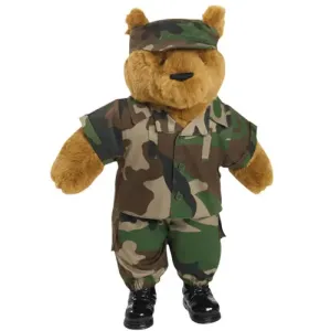 Mil-Tec Uniform für großen Teddybär, cce camo