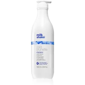 Milk Shake Cold Brunette Shampoo zum Neutralisieren von Gelbstich für braune Farbnuancen des Haares 1000 ml