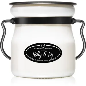 Milkhouse Candle Co. Creamery Holly & Ivy Duftkerze Cream Jar 142 g