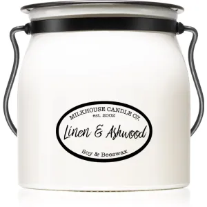 Milkhouse Candle Co. Creamery Linen & Ashwood Duftkerze Butter Jar 454 g