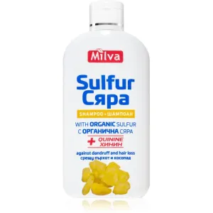 Milva Quinine & Sulfur Shampoo gegen Schuppen und Haarausfall mit Schwefel 200 ml