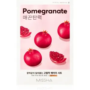 Missha Airy Fit Pomegranate Zellschichtmaske mit beruhigender Wirkung für zarte Haut 19 g