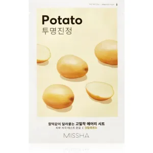 Missha Airy Fit Potato glättende Stoffmaske zur Verjüngung der Gesichtshaut 19 g