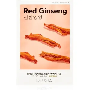 Missha Airy Fit Red Ginseng Zellschichtmaske mit feuchtigkeitsspendender und revitalisierender Wirkung 19 g