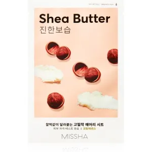 Missha Airy Fit Shea Butter Zellschichtmaske mit besonders feuchtigkeitsspendender und nährender Wirkung 19 g