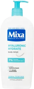 Mixa Leichte feuchtigkeitsspendende Körperlotion für trockene und empfindliche Haut Hyalurogel (Intensive Hydrating Milk) 400 ml