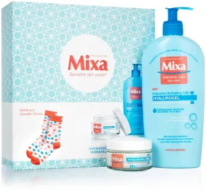 Mixa Geschenkset mit Feuchtigkeitspflege für Körper und Haut Hyalurogel