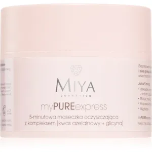 MIYA Cosmetics myPUREexpress reinigende Maske zur Reduktion von Hauttalg und zur Verkleinerung der Poren 50 g
