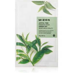 Mizon Joyful Time Green Tea Zellschichtmaske mit feuchtigkeitsspendender und revitalisierender Wirkung 23 g