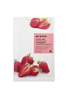 Mizon 3D-Blattmaske mit Erdbeeren zur Weichmachung und Antioxidation der Haut Joyful Time (Essence Mask Strawberry) 23 g