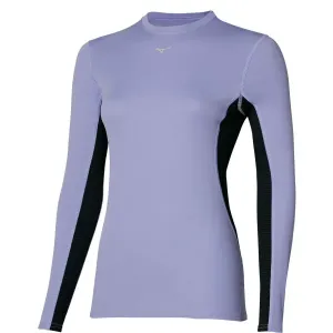 Mizuno MID WEIGHT CREW Funktionsshirt für Damen, violett, größe XL