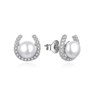 MOISS Bezaubernde Silberohrringe mit Perlen und Zirkonen E0003103