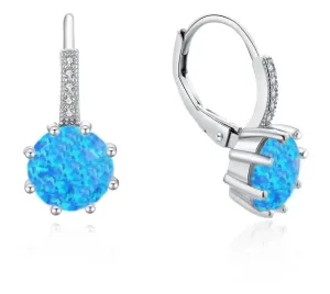 MOISS Charmante Silberohrringe mit blauen Opalen E0000599