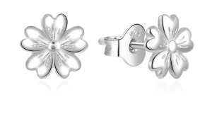 MOISS Schöne silberne Ohrringe Blumenstrauß E0002500