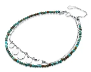 MOISS Stilvolles Armband mit türkisfarbenen Perlen B0000430