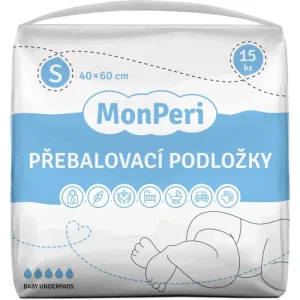 MonPeri Baby Underpads Size S Einweg-Wickelunterlagen 40x60 cm 15 St