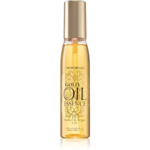 Montibello Gold Oil Amber & Argan Oil Regenerierendes Schutzöl für strapaziertes Haar und splissige Haarspitzen mit Arganöl 130 ml