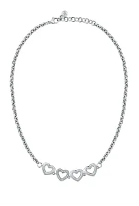 Morellato Bezaubernde Halskette aus Stahl mit HerzenBagliori SAVO30