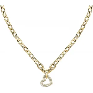 Morellato Elegante vergoldete Halskette mit Herzen Incontri SAUQ04