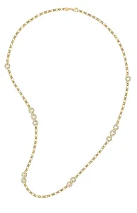 Morellato Luxuriöse vergoldete Halskette mit KristallenBagliori SAVO02