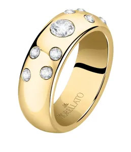 Morellato Luxuriöser vergoldeter Ring mit Kristallen Poetica SAUZ380 52 mm