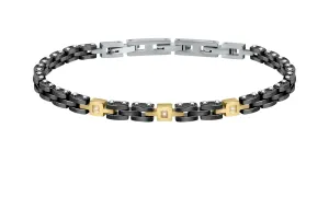 Morellato Modernes Armband für Herren mit Diamanten Diamonds SAUK03