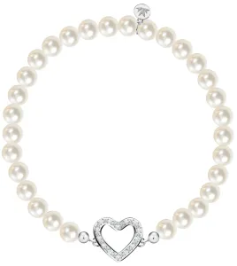 Morellato Romantisches Armband aus echten Perlen Herz Gioia SAER41