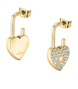 Morellato Romantischevergoldete Ohrringe mit Kristallen Abbraccio SABG27
