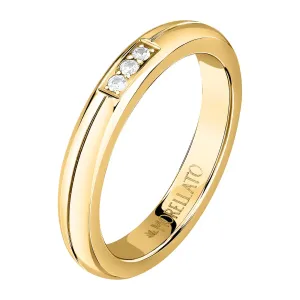 Morellato Schicker vergoldeter Ring mit Kristallen Love Rings SNA47 50 mm
