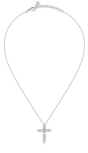 Morellato Stilvolle Silberkette mit Kreuz Large Crosses Tesori SAIW116