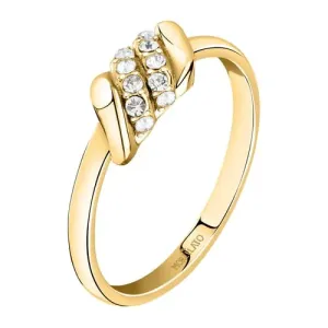 Morellato Vergoldeter Ring mit Kristallen Torchon SAWZ13 54 mm