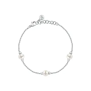 Morellato Zartes Silberarmband mit Perlen Perla SAER53