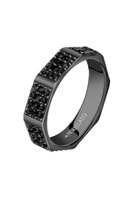 Morellato Zeitloser schwarzer Ring mit Kristallen Motown SALS84 65 mm