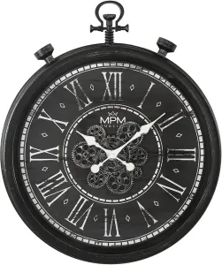 MPM Quality Design-Kunststoffuhr mit Zahnrädern Vintage Timekeeper E01.4326.90
