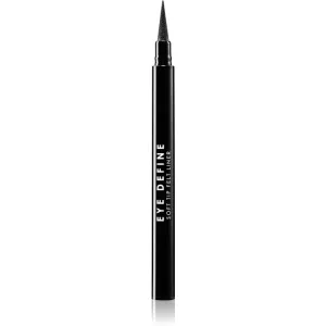 MUA Makeup Academy Eye Define Filzstift-Eyeliner Farbton Black 0,65 g