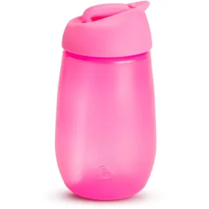 Munchkin Simple Clean Kinderflasche mit Strohhalm Pink 12 m+ 296 ml