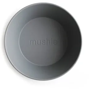 Mushie Round Dinnerware Bowl Schüssel Smoke 2 St