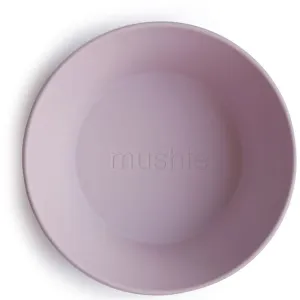 Mushie Round Dinnerware Bowl Schüssel Soft Lilac 2 St