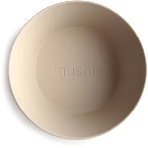 Mushie Round Dinnerware Bowl Schüssel Vanilla 2 St
