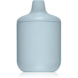 Mushie Silicone Sippy Cup Tasse Powder-blue 175 ml