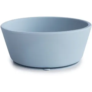 Mushie Silicone Suction Bowl Silikonschüssel mit Saugnapf Powder Blue 1 St
