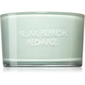 My Flame Minty Bamboo Relax, Refresh, Recharge Duftkerze 9x13,5 cm