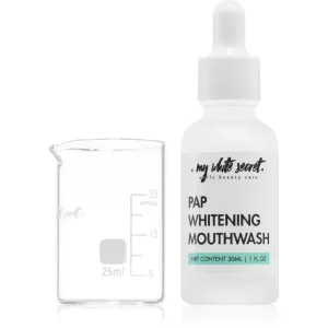 My White Secret PAP Whitening Mouthwash konzentriertes Mundwasser mit bleichender Wirkung 30 ml