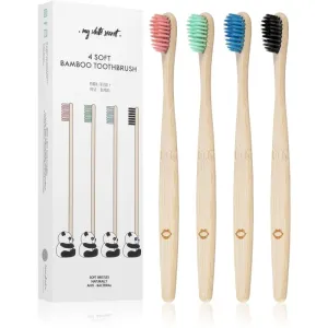 My White Secret Bamboo Toothbrush Bambus-Zahnbürste soft 4 St