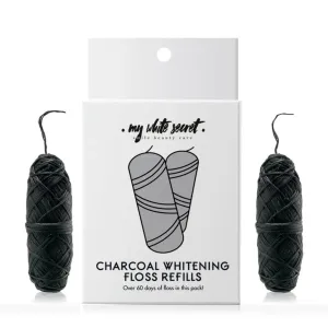 My White Secret Zahnseide mit Aktivkohle-Ersatzfüllung (Charocal Whitening Floss) 2 x 30 m
