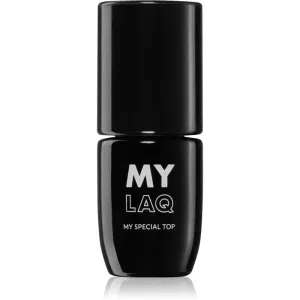 MYLAQ My Top Special Gel-Decklack für die Fingernägel Farbton My Black 5 ml