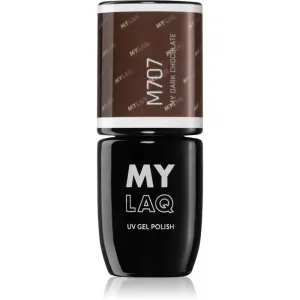 MYLAQ UV Gel Polish Gel-Nagellack Farbton My Dark Chocolate 5 ml