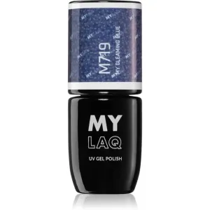 MYLAQ UV Gel Polish Gel-Nagellack Farbton My Gleaming Blue 5 ml